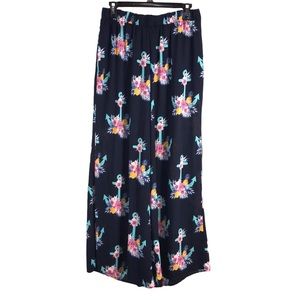 Fancy Nautical Print Palazzo Pants